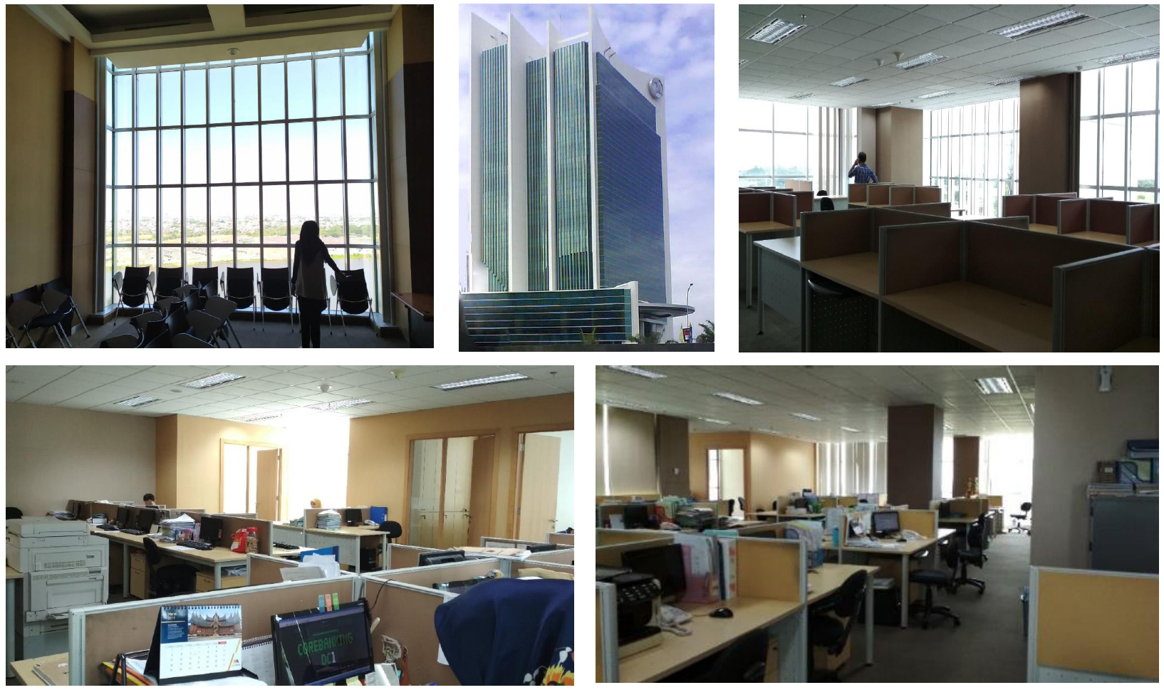 Workspace in the Bank Mega Building in Makassar Indonesia.